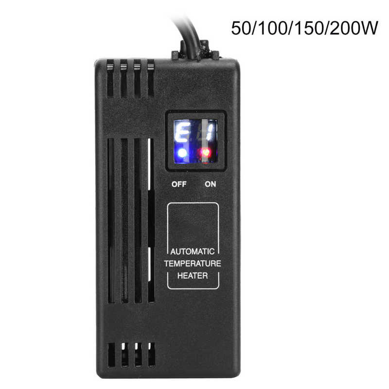 Mini Aquarium Heater Fish Tank LED Digital Automatic Temperature Heater Rod 110V