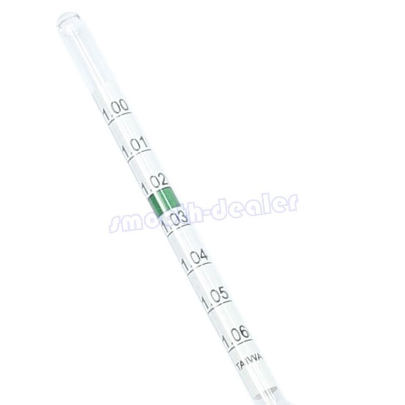 Aquarium Glass Hydrometer with Thermometer Salt Marine Salinity Tester Meter 83XA