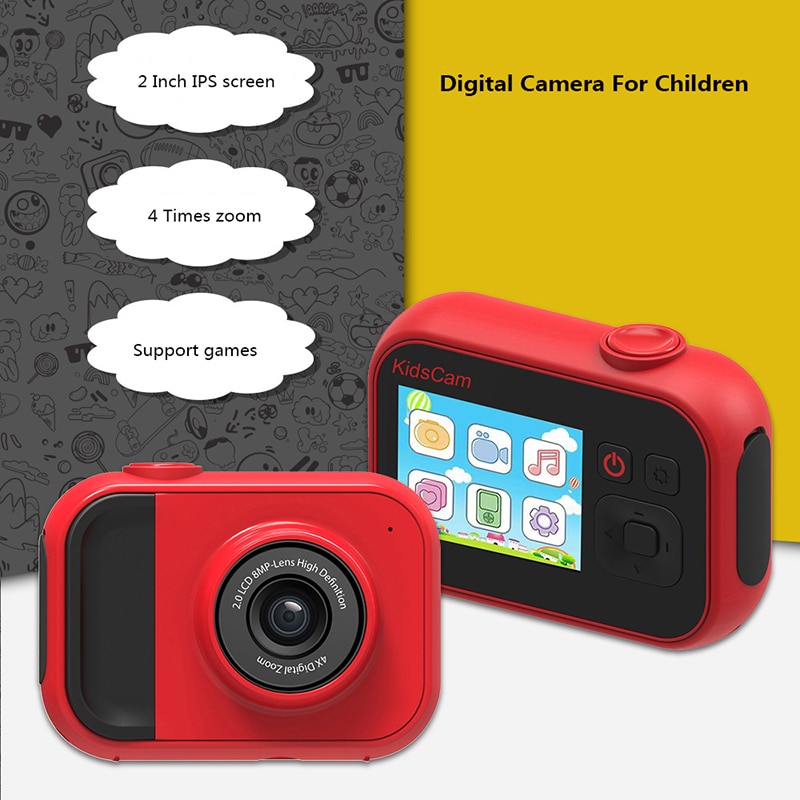 1080P Hoge Resolutie Lcd-scherm Video Camcorder 4x Zoom Kids Camera Usb Oplaadbare Outdoor Fotografie Kinderen Camera