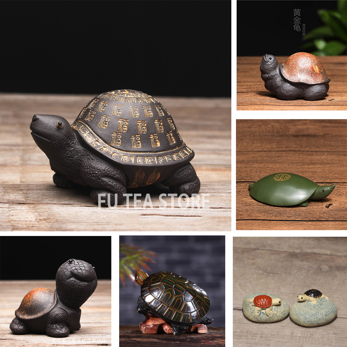 Danlai Hars Mini Schildpadden Beeldjes 10 stks Miniatuur Schildpad Standbeeld voor Fairy Tuin Decoratie Planter Mos Landschap Cake Toppers