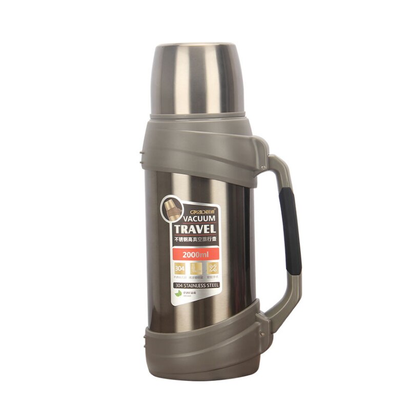 2000/2500ml Thermos Flask Outdoor Stainless Steel Termos Large Capacity Thermo Coffee Mug Cup Water Bottle ThermosFlask: 2.0L / style2