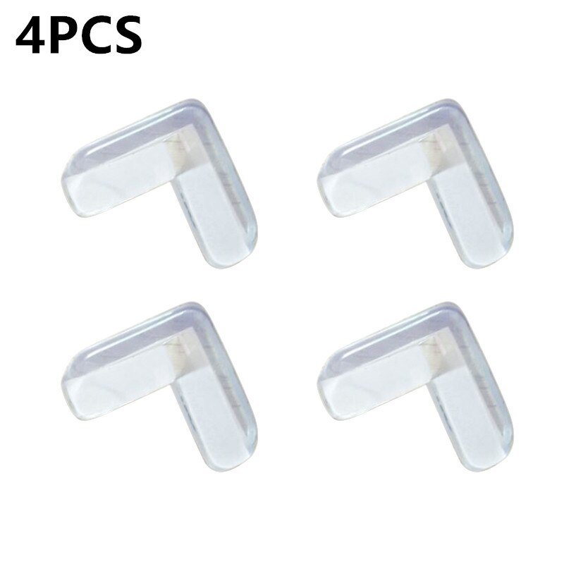 4/1ocs Baby Siliconen Tabel Corner Protector Kind Anti-Collision Edge Anti-Collision Hoek Protector L-vormige Hoek Protectio: 4pcs