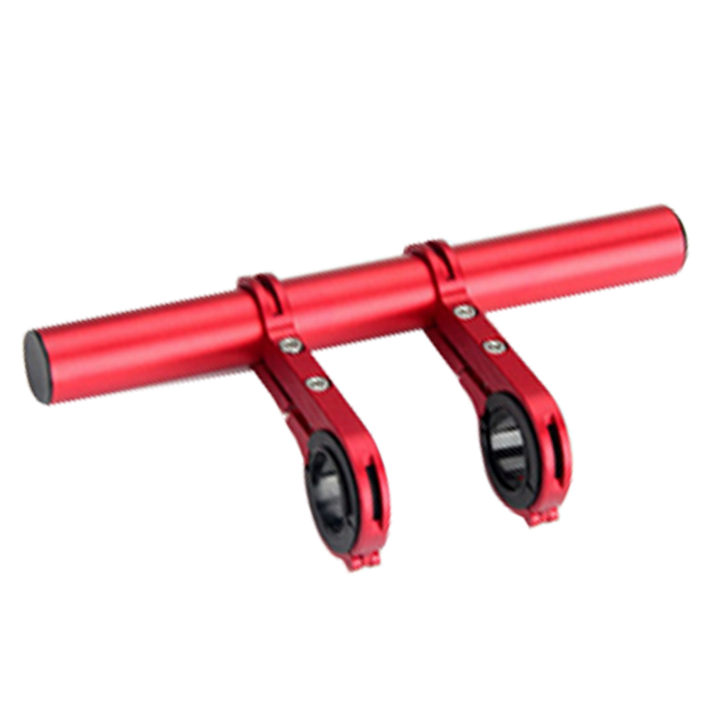10/20cm Bicycle Handlebar Extender Mountain Bike MTB Handlebar Expander Bike Cycling Mount Headlight Bracket Holder Accessorie: red double