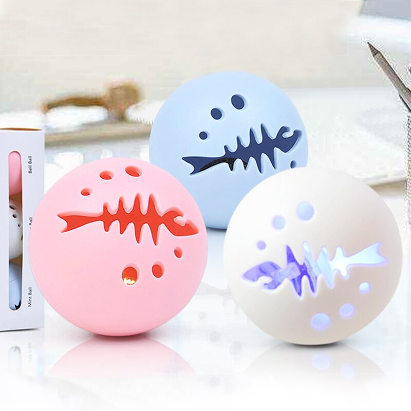 3Pcs Dierbenodigdheden Kat Spelen Speelgoed Lichtgevende Kat Catnip Glow Bell Kitten Interactieve Bal