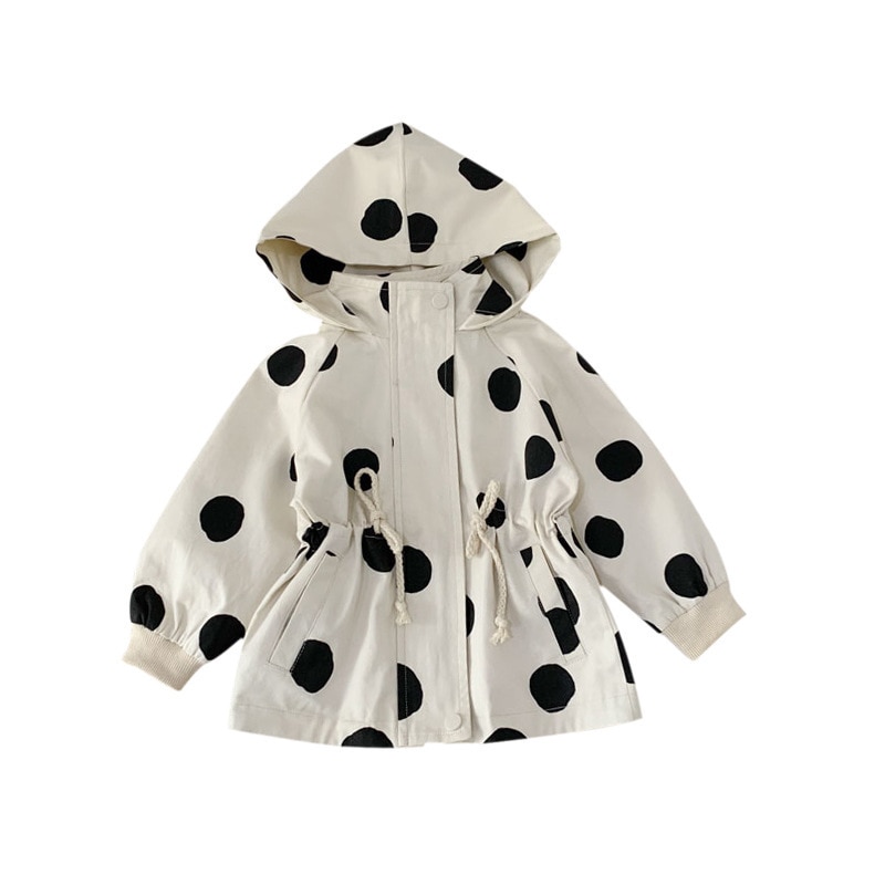 Herfst Meisjes Lange Mouwen Dot Jas Kids Koreaanse Jassen Kids Jassen