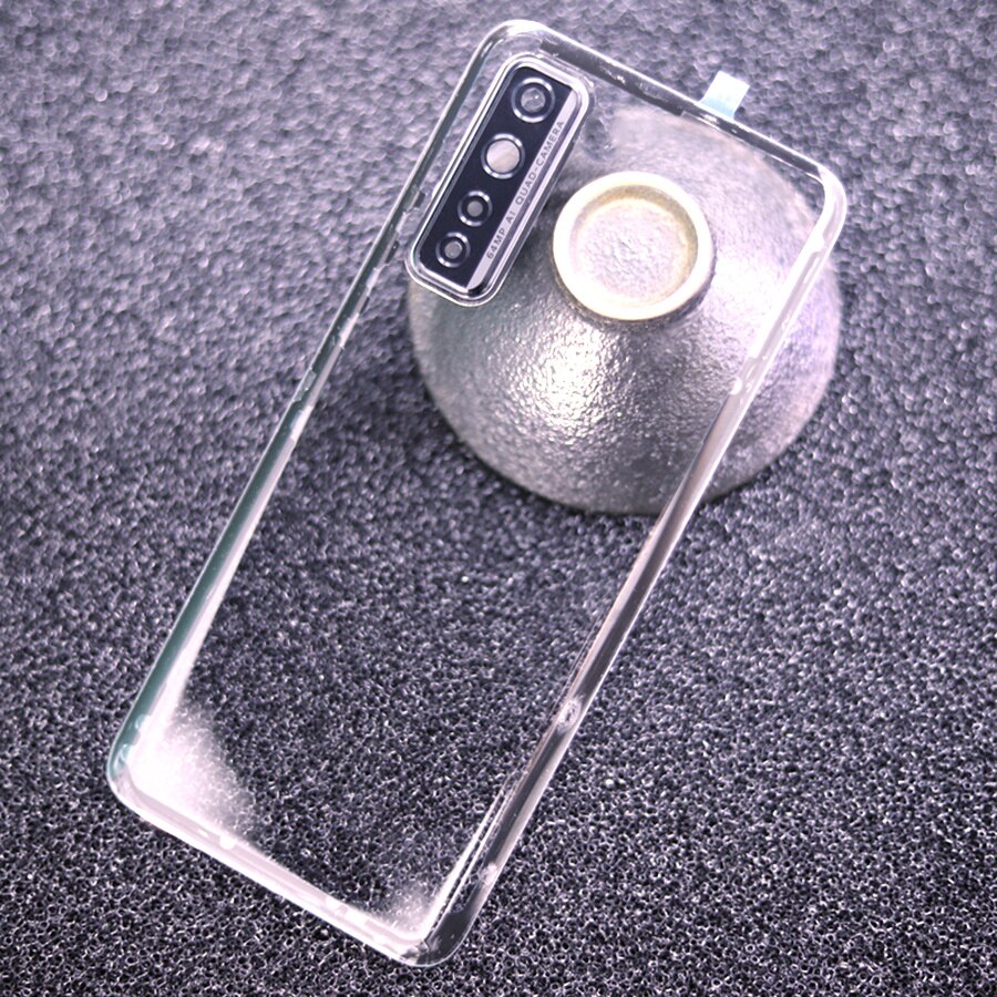 Tylna szklana pokrywa dla Huawei P40 Lite 5G pokrywa baterii tylna szklana obudowa tylna obudowa zamiennik dla honoru 30S rosja edycja: Transparent Add Lens