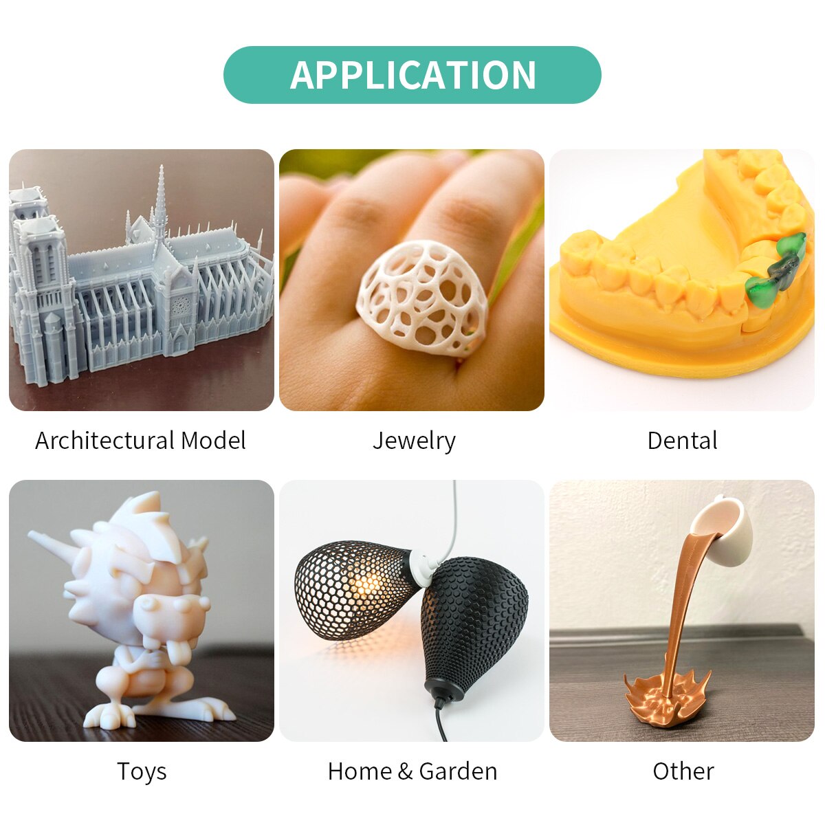 3D Printer UV Resin Liquid 405nm Standard Photopolymer Resin With Great Stability For LCD UV-Curing Rapid 3D Printing 1KG