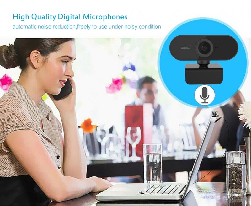 1080P HD Webcam Mikrocomputer PC Webcam Mit Mic Auto-Fokus USB Drehbare Mini Kamera Verwendet Für Live-Video anruf Konferenz Arbeit