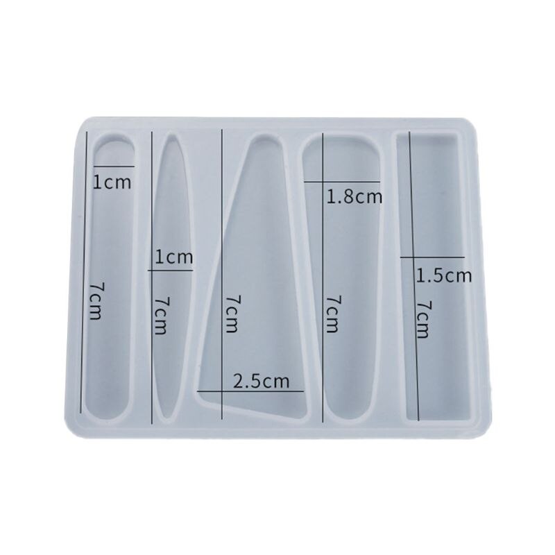 Przezroczysta żywica epoksydowa żywica formy klips do włosów Barrette odlewania formy silikonowe DIY rzemiosło biżuteryjna spinka do włosów Making Tools: 1