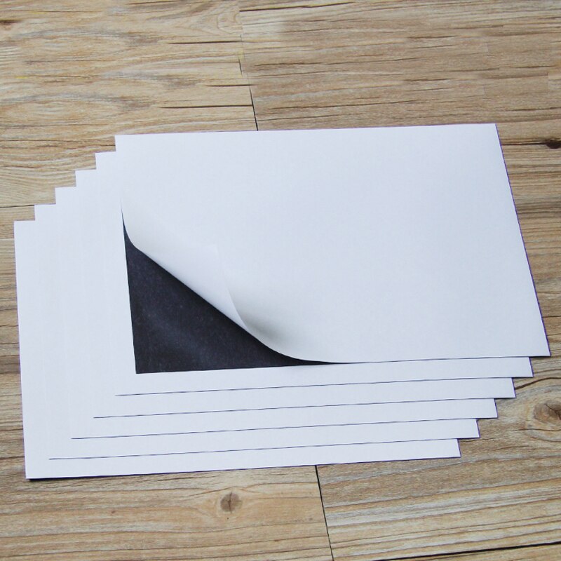 3pcs A4 Size 1mm Self Adhesive Flexible Magnetic Sheet For Spellbinder Dies Car/Exhibition/Ad Rubber Magnet board