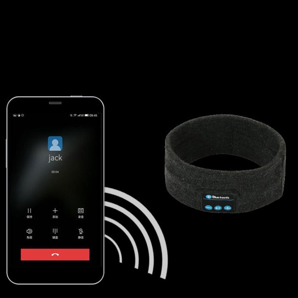 Trådløs bluetooth stereo hovedtelefoner kører øretelefon søvn headset sport sovende musik pandebånd