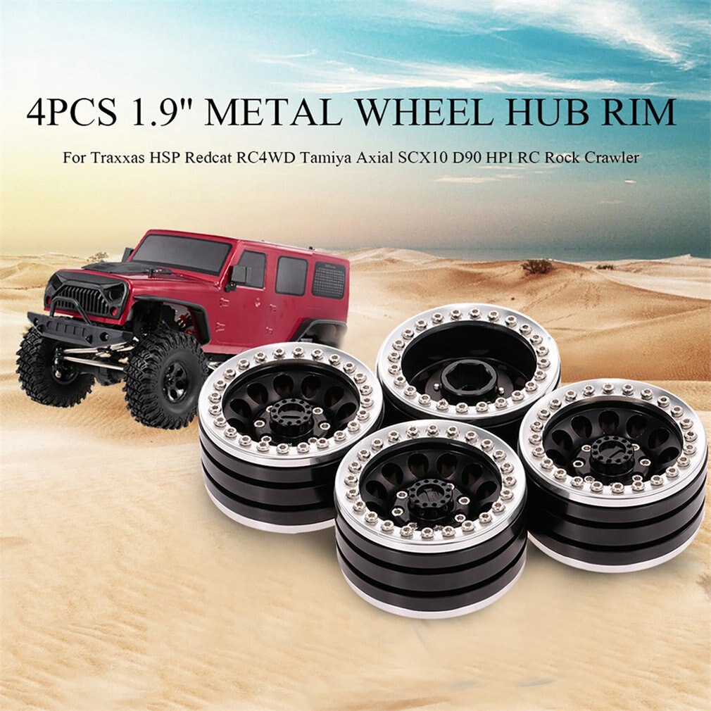 4 Stuks 1.9 Inch Metalen Klimmen Auto Hub 1: 10 Rc Truck Crawler Schokbestendig Hub Update Accessoires