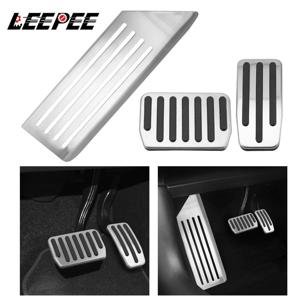 Auto Gas Rem Pedaal Cover Voor Peugeot 2008 2015-2020 207 CC SW GTI 208 GTI 308CC 301, Auto Rvs Accelerator Voetsteun Pedaal Rem Koppeling Rempedaal Treadle Accessoires,A/At