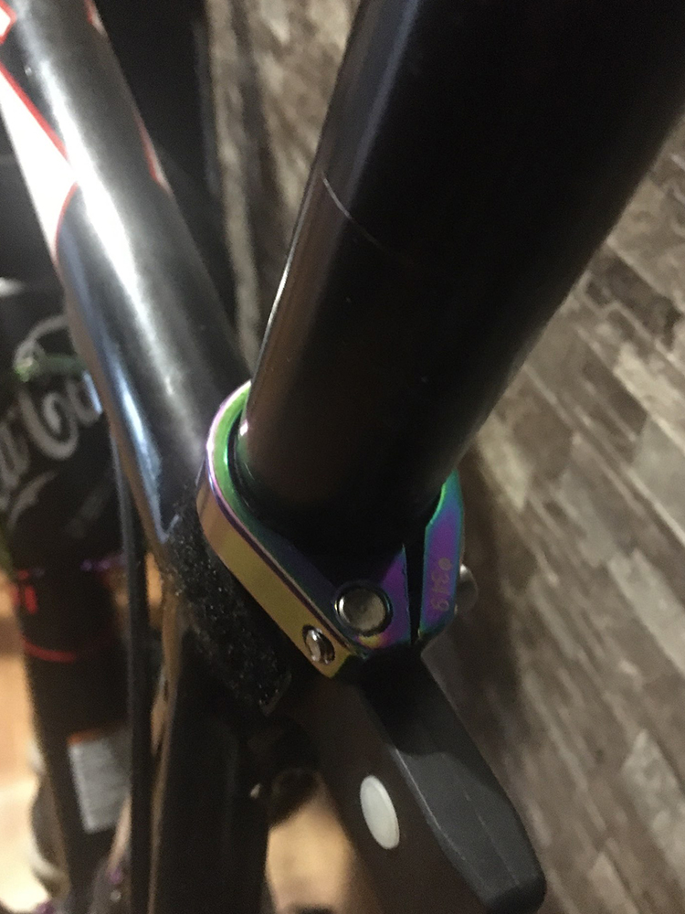 Collier de serrage de tige de selle vtt, 31.8/34.9mm, en alliage d&#39;aluminium, ultraléger, pour vélo de montagne, ensemble de pièces de cyclisme