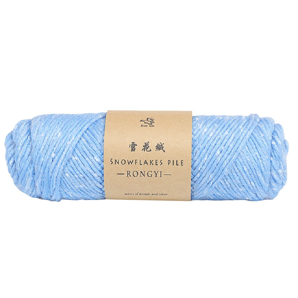 100g Snowflake Scarf Line Diy Crochet Thick Wool Sweater Baby Line Lover Cotton @35: J