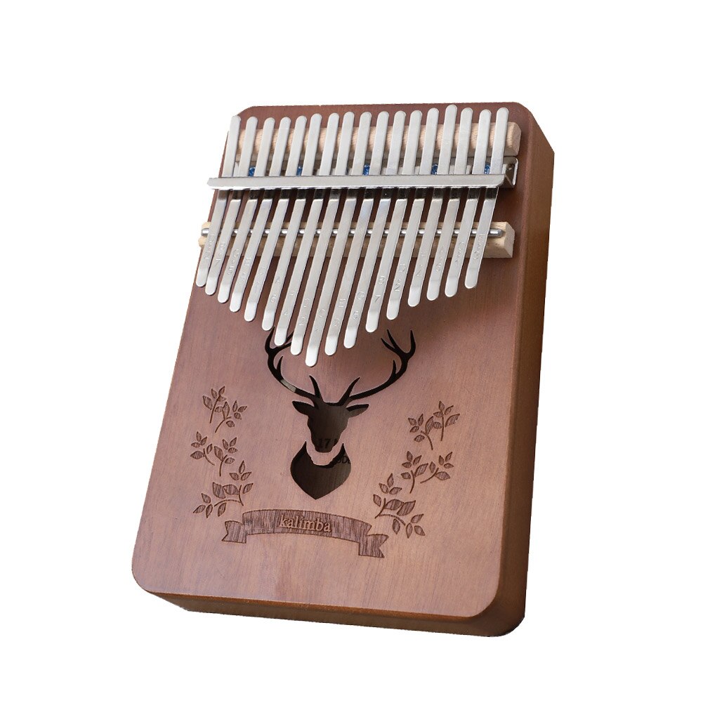Kalimba 17 Keys Calimba Thumb Piano колимба Mbira Muspor Musical Instrument Mahogany Body With Accessory: Coffee