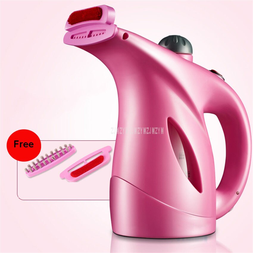 Portable HandHeld Steam Ironing Machine Garment Steamer Home Appliance Steamer Brush For Home Humidifier Facial Steamer GS-5158: Normal Pink