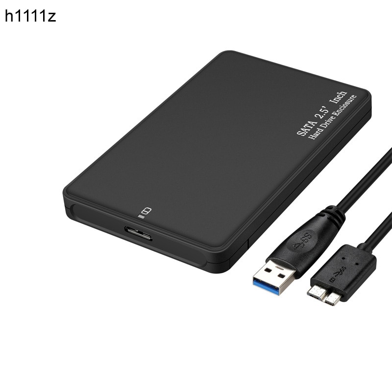 2.5 inch USB 3.0 SATA Hd HDD Drive Externe HDD Behuizing zwart Case Tool Gratis 5 Gbps Ondersteuning UASP voor SSD/2 TB Harde Schijf