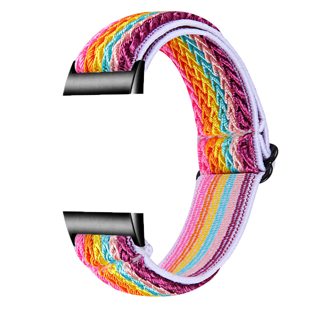 Nylon Elastic Bracelet Band Loop For Fitbit Charge 4 3 Woven Sports Watch Wrist Strap For Fitbit Charge 3 4 se: Dark Olive
