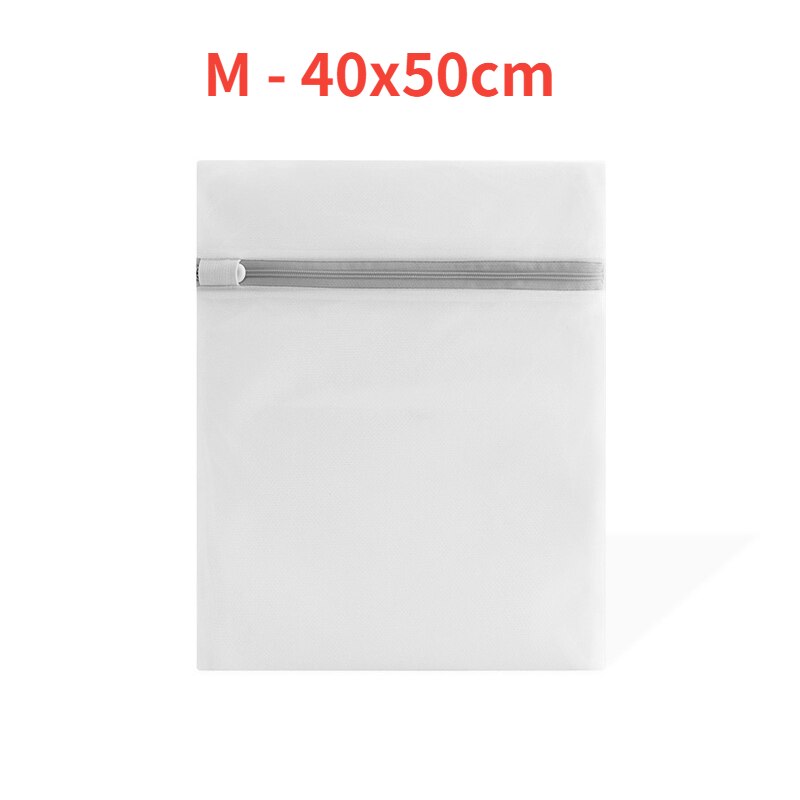 Sacchetti di lavaggio a rete con cerniera grigia borsa per lavatrice per uso domestico per biancheria intima per biancheria calze per reggiseno organizzatore di vestiti sporchi cesto per biancheria: M - 40x50cm