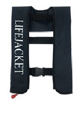 Automatic Inflatable Life Jacket Inflatable Portable Life Jacket Life Jacket Life Vest: black / Manual operation
