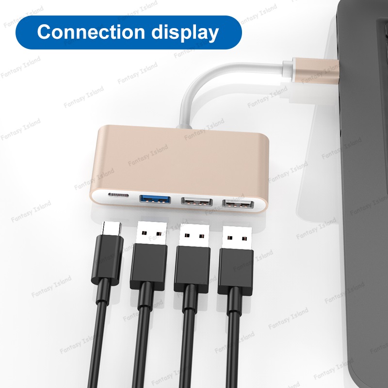 Type-C Docking Station Hub2.0 Hub Laptop Usb Uitbreiding Hub Met Pd Opladen Usb Hub