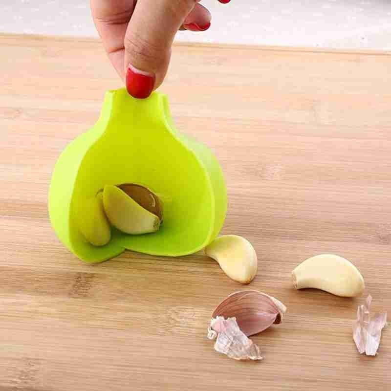 Silikon Knoblauch Schäler Kreative Gummi Lebensmittel Klasse Silikon Peeling Heimat Küche Knoblauch Knoblauch Weiche Werkzeuge Schäler Zubehör F7W4
