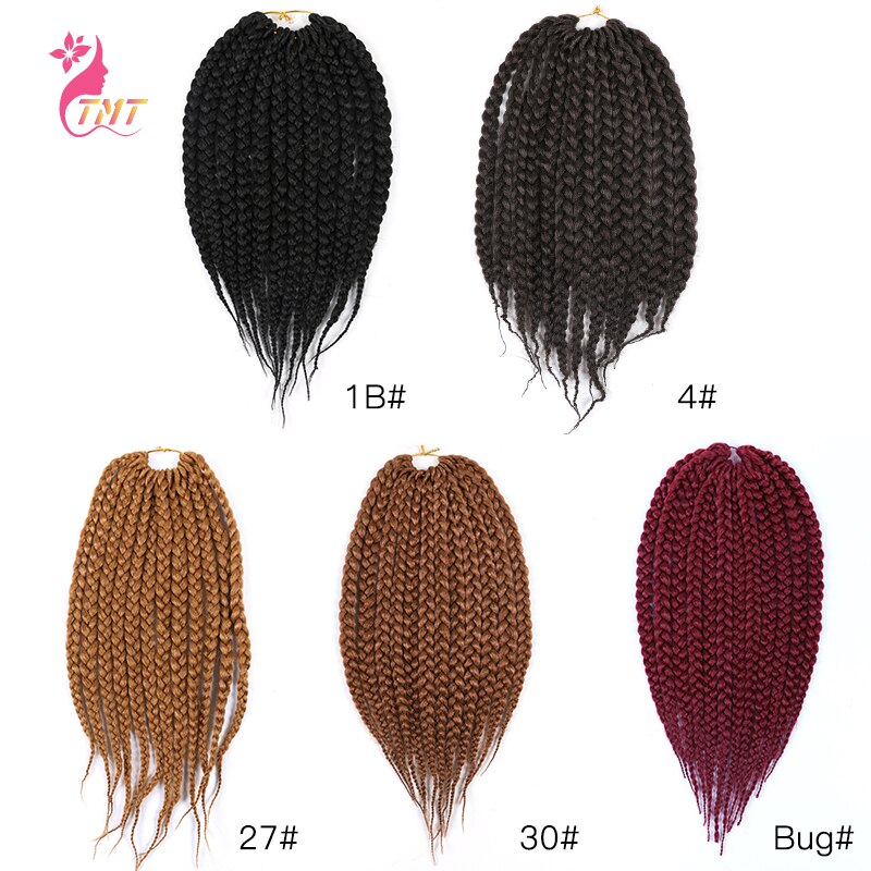 Tmt Gehaakte Vlechten Haar Korte Doos Vlechten 14 ''Synthetische Twist Vlechten Hair Extensions Bordeaux Haak Doos Vlechten 12 Strengen