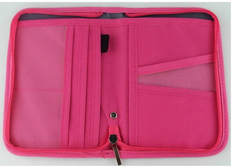 Pretty Travel Passport Holder Bag PU Leather Credit Card Case Purse Wallet Organizer Shíyòng de 3/5000 Useful