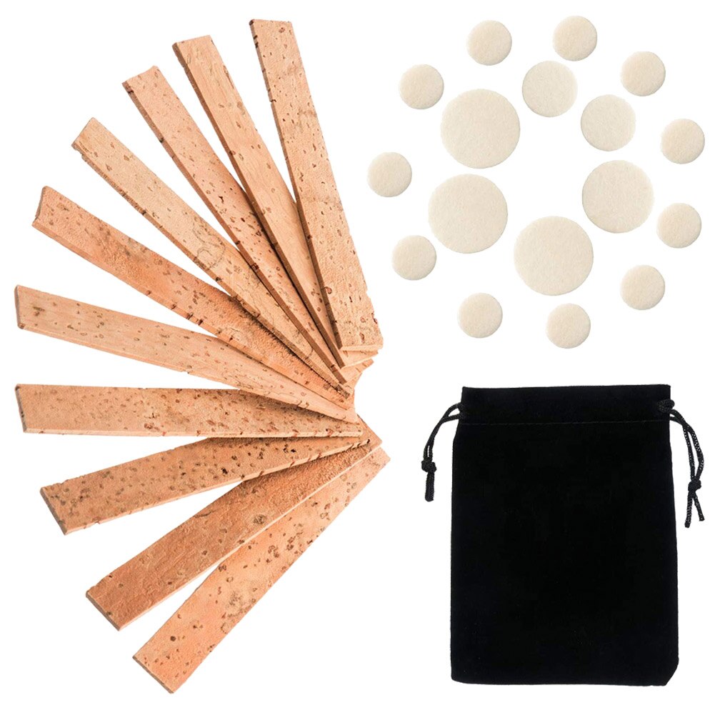 27 Pcs Neck Joint Cork Set Lichtgewicht Draagbare Muziek Elementen Klarinet Instrument Accessoire Vervanging Kit Omvat 10 Hals