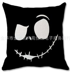Couvertures d'oreiller d'halloween, couvertures décoratives de coussin de jet d'impression de fantôme de citrouille de crâne heureux pour le Décor de lit de Sofa de Sofa: 6
