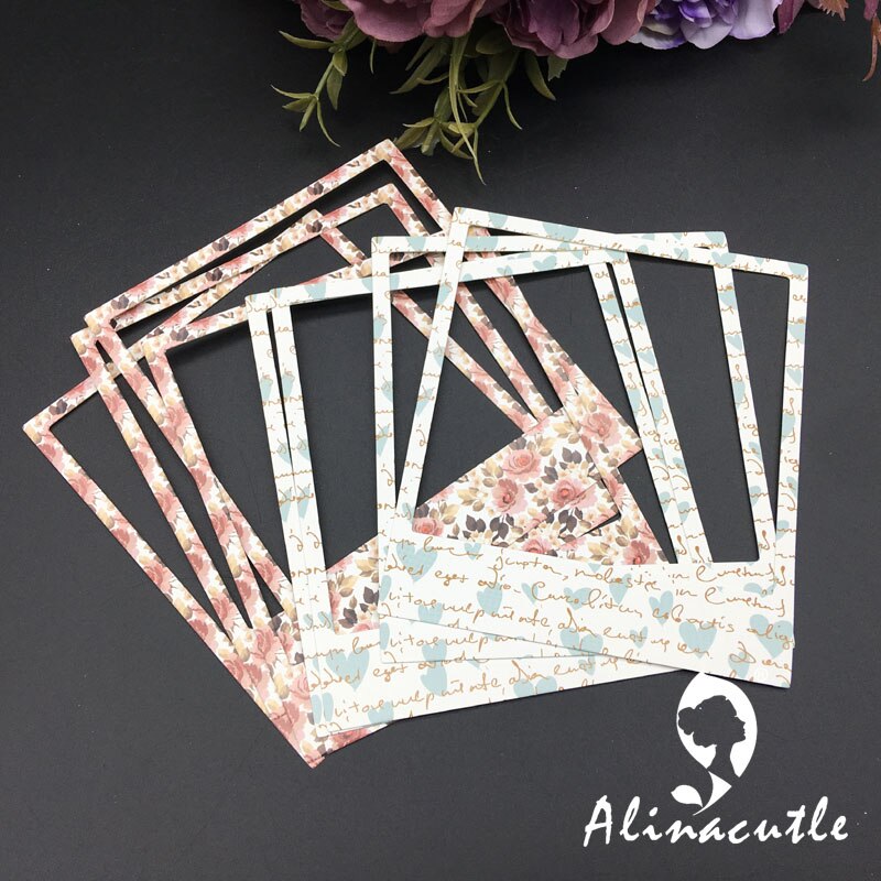 24pcs paper photo frame DIY Scrapbooking Handmade Craft Card Album Art Craft Alinacraft