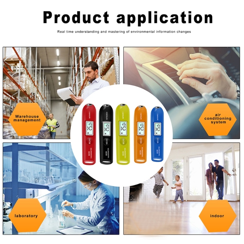 Food Cooking Infrared Thermometer Mini Handheld Portable Digital Electronic Handheld Portable Pocket temperature Pen Thermometer