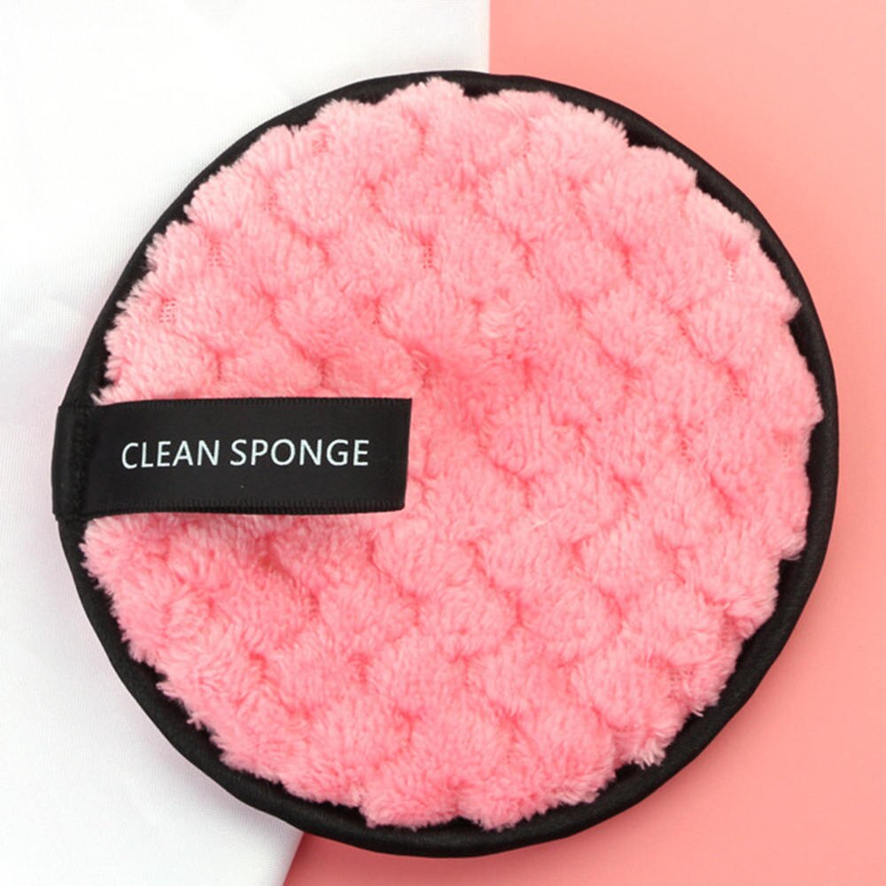 1 pc Makeup Removal Soft Microfiber Lazy Sponge Pads Reusable Makeup Cleansing Cloth Puff for Removing Face Makup