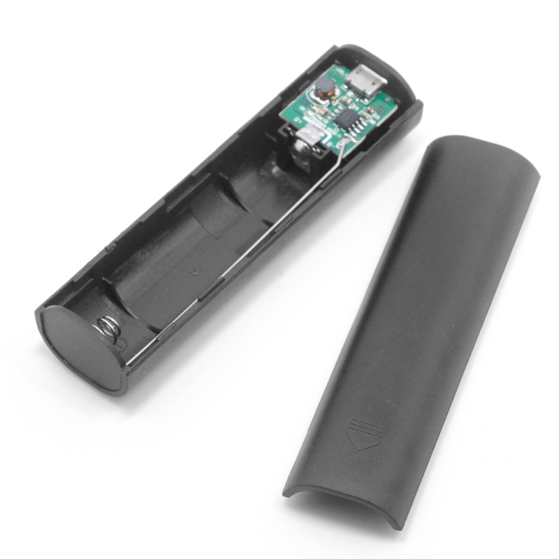 1 PC DIY USB 1 x 18650 Mobile Power Bank Case Charger Pack Box Battery Portable: black