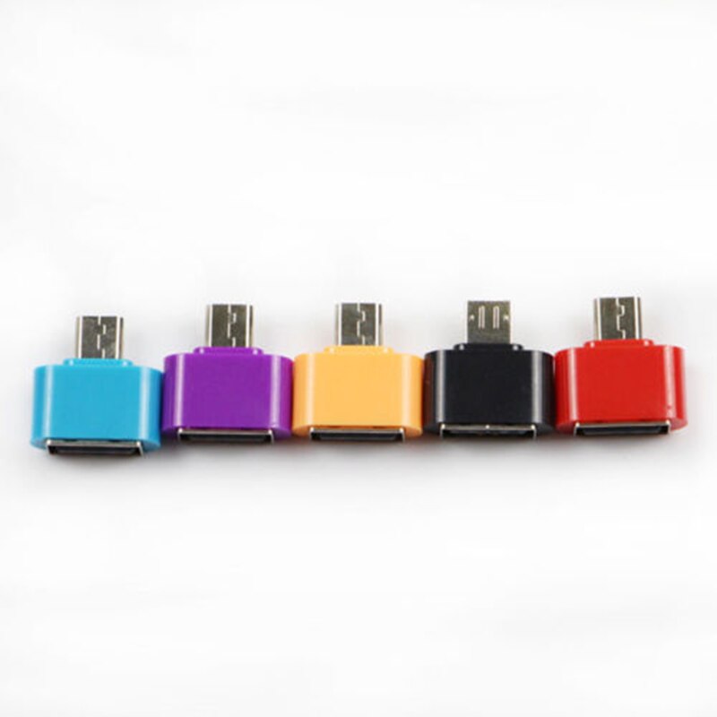 5 Colors Mini Micro USB Male to USB 2.0 Female Adapter OTG Converter For Android Tablet