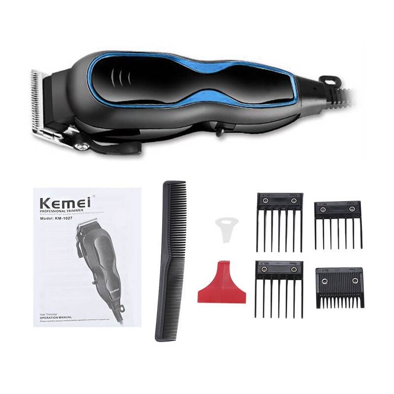Wired Hair Trimmer Stainless Steel Cutter Hair Clipper Security Adjustable Limit Comb Sharp Angle Not Hurt Hair 35D