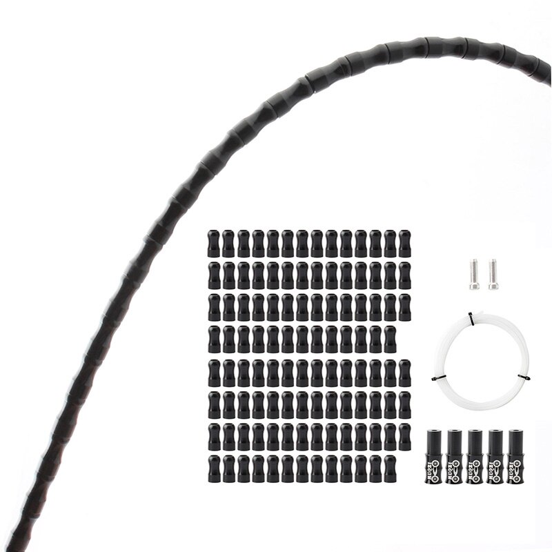 MUQZI cambios para bicicleta Cable de freno protección vivienda MTB bicicleta plegable para carretera Cable de aleación de aluminio de la línea de accesorios: Black