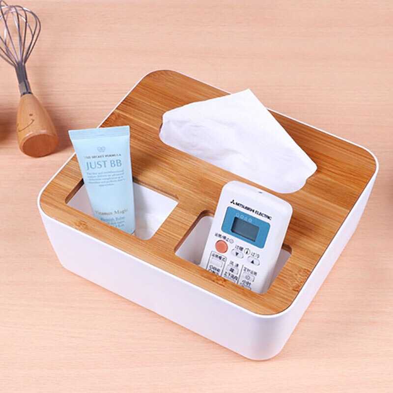 Solid Wood Napkin Holder Square Shape Wooden Plastic Tissue Box Case Home Kitchen Paper Holdler Storage Box Accessories