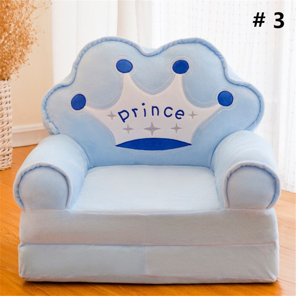 Baby Sofa Cover Geen Vullen Babyzitje multi-layer kinderen Sofa Cartoon Opvouwbare Kinderstoel Leuke Lui Persoon liggen Seat