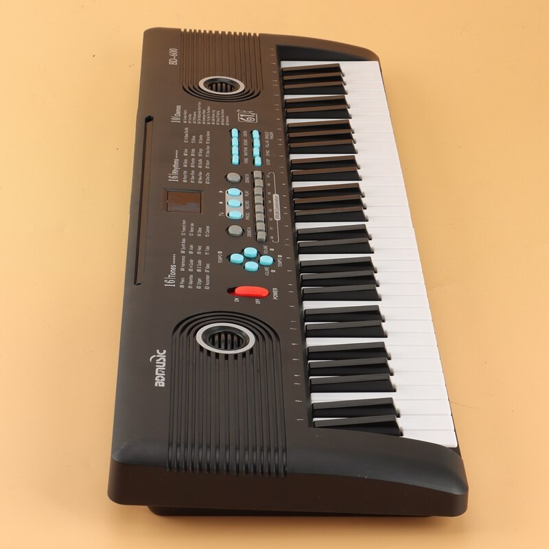 BDMUSIC 61 Keys Keyboard Piano, Electronic Digital Piano with Built-in Speaker Microphone, Portable Keyboard Teaching