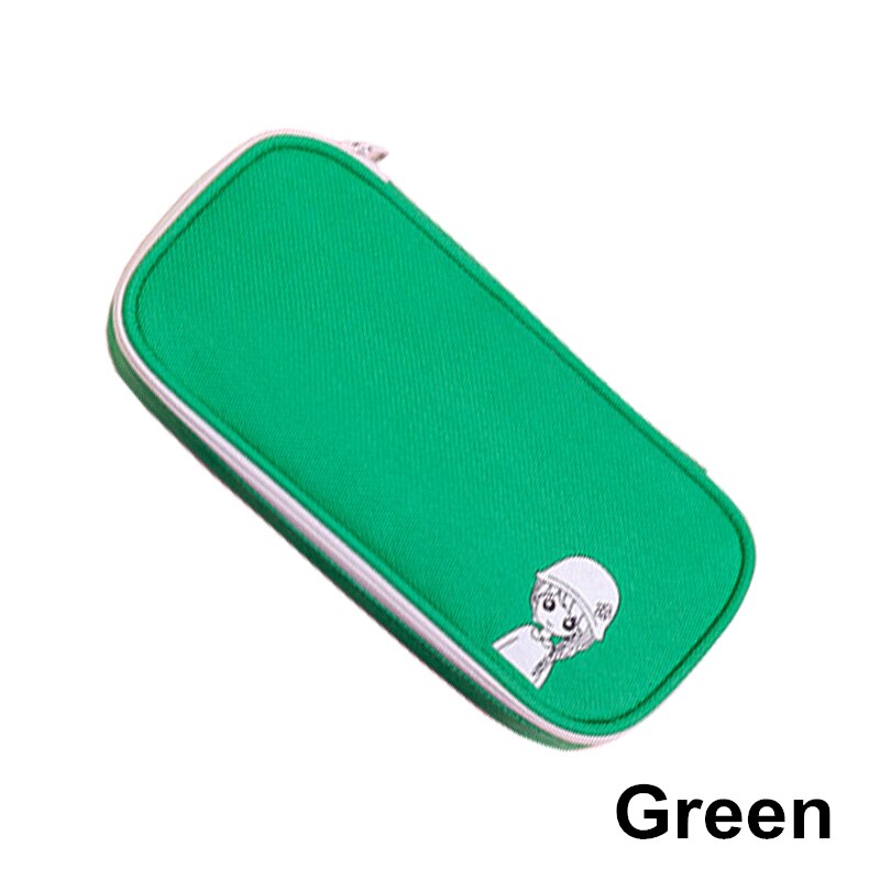Estuche escolar con de unicornio para lápices, estuche escolar con de unicornio, para bolígrafos Kawaii, estuche de lápices de gran tamaño para niñas y niños: 1pcs  green