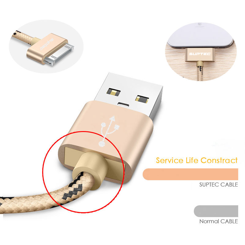 SUPTEC Usb-kabel Lading Snel Opladen voor iphone 4 s 4s 3GS 3G iPad 1 2 3 iPod Nano itouch 30 Pin charger adapter Data Sync cord