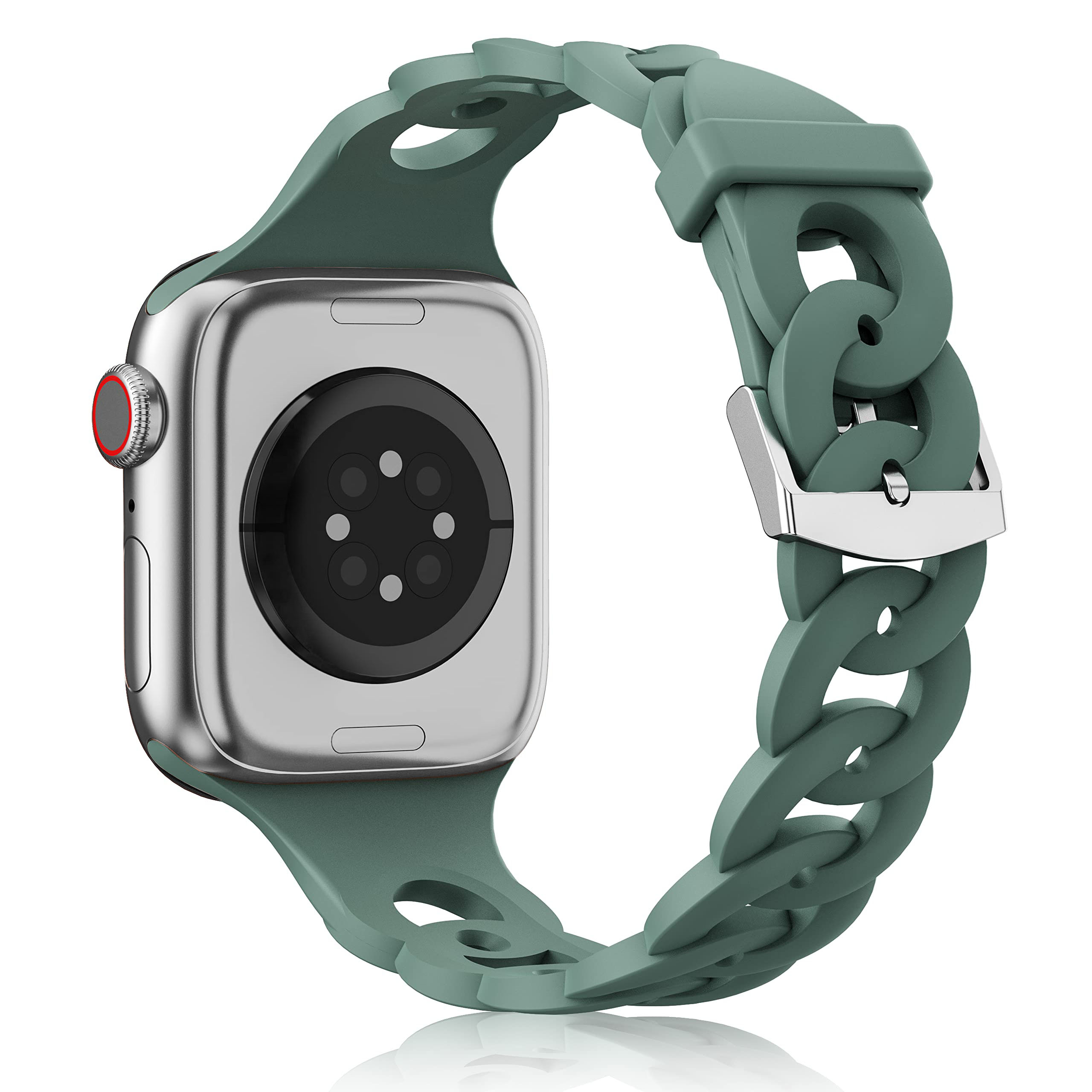 Correa de silicona para Apple watch Ultra 2, banda de 44mm, 40mm, 45mm, 41mm, 42mm, 38mm, 49mm, accesorios para pulsera iWatch series 9, 8, 7, 6, 5, 4 SE