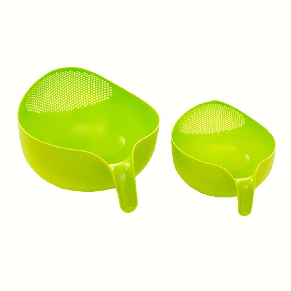 Thickened Handles Cleaning Rice Utensils Kitchen Fruit Vegetable Drain Basket 35FP24