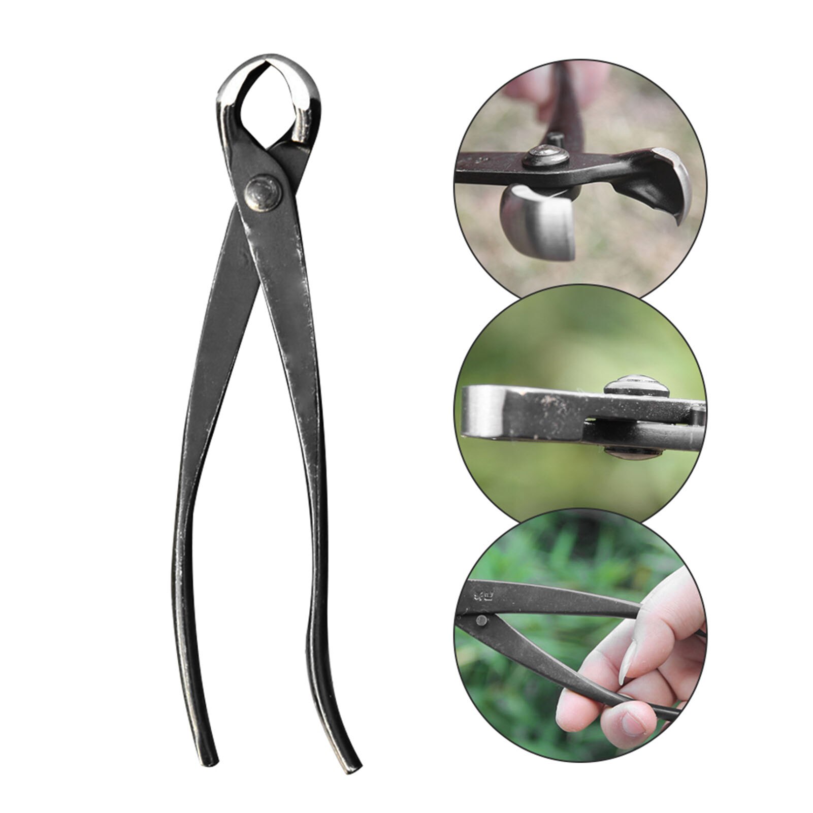 Round Stainless Steel Root Cutting Pliers Garden Pruning Shears Thick Branches Cutter Scissors Bonsai Tools