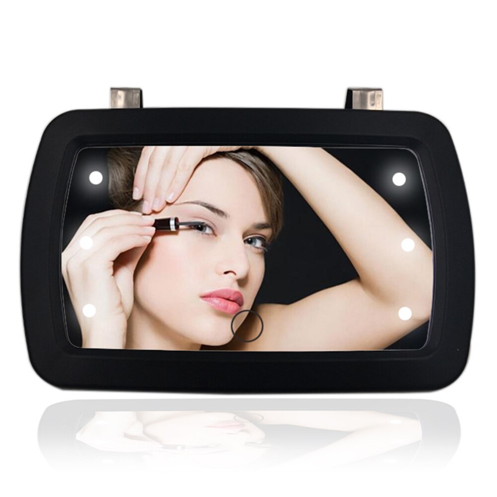 Led Verlichting Zonneklep Heldere Make-Up Spiegel Installeren Interieur Ruimtebesparend Clip Op Universele Auto Touch Screen