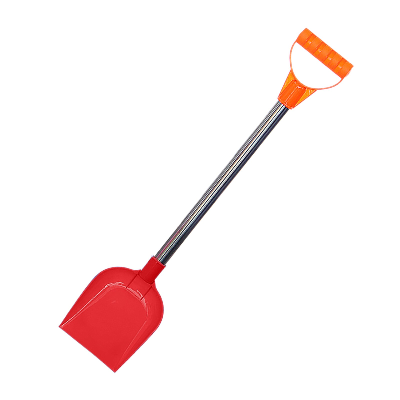 Pala de nieve retráctil para niños, pala de playa con mango de acero inoxidable, herramientas de jardín, 25 #1/4 piezas: Red 
