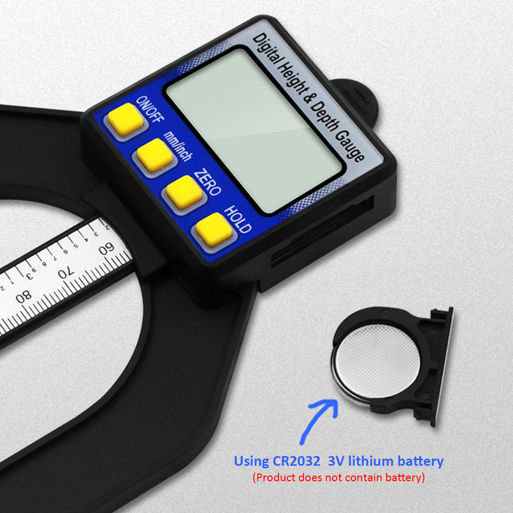 Digital woodworking table saw height gauge 0-80mm depth gauge height depth gauge Digital display vernier caliper