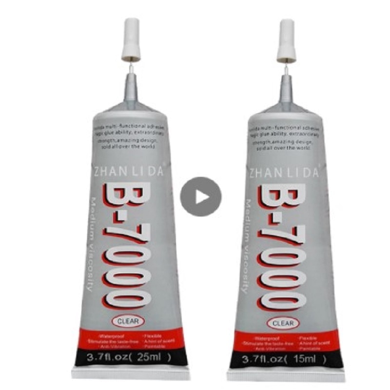 Pegamento adhesivo fuerte para manualidades, superpegamento resistente al agua, película suave y muy Flexible, autonivelante superpegamento, Super B7000